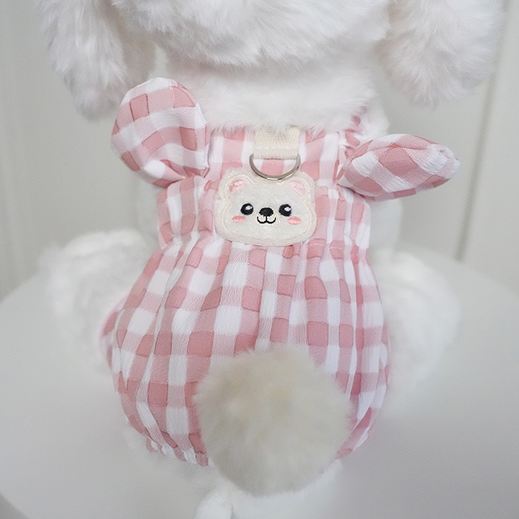 小狗衣服春夏装薄款牵引吊带背带裤小型犬遛狗四脚衣比熊泰迪宠物