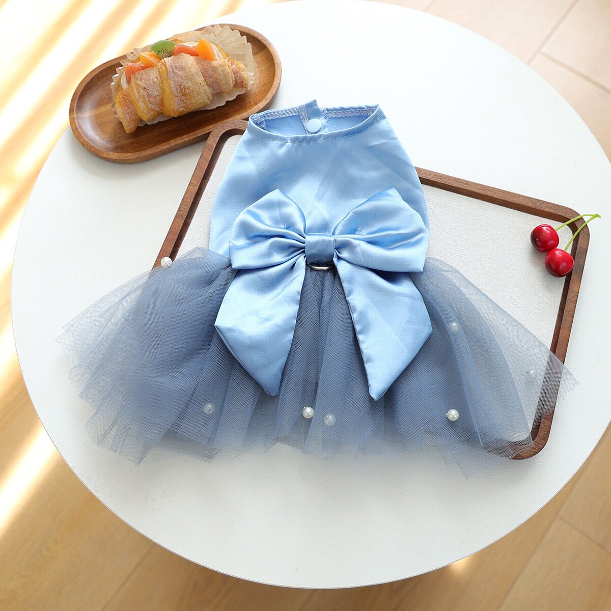 狗狗衣服春夏装猫咪公主裙子轻奢名媛婚纱礼服小型犬泰迪宠物比熊