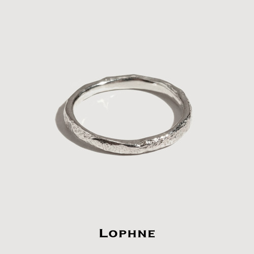 LOPHNE银色不规则戒指女款