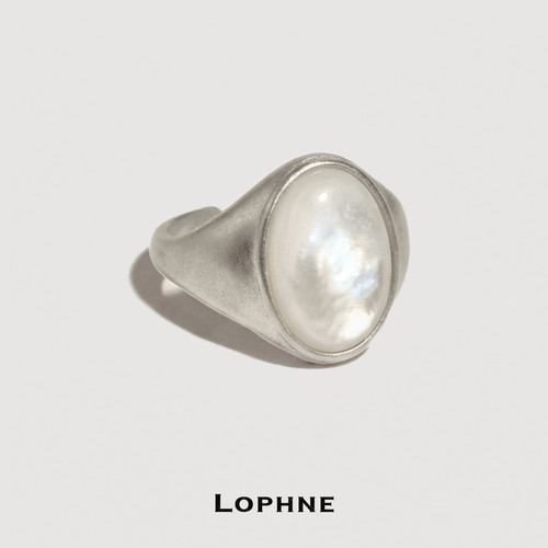 LOPHNE经典椭圆贝母戒指