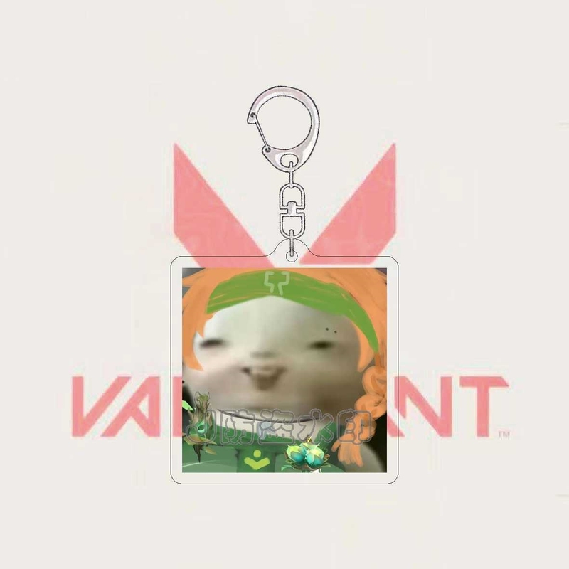 无畏契约周边钥匙扣搞怪芮娜壹决抽象胡巴头像亚克力书包挂件礼物