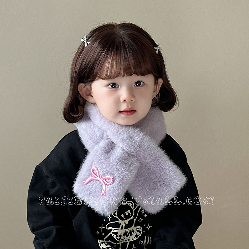 儿童围巾宝宝围脖秋冬季毛绒交叉男童脖套针织毛线女童护颈保暖潮,童装/婴儿装/亲子装,围巾,淘宝优惠券,粉丝福利购,淘宝优惠卷