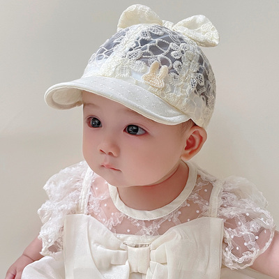 女宝宝遮阳帽婴儿鸭舌帽夏季薄款