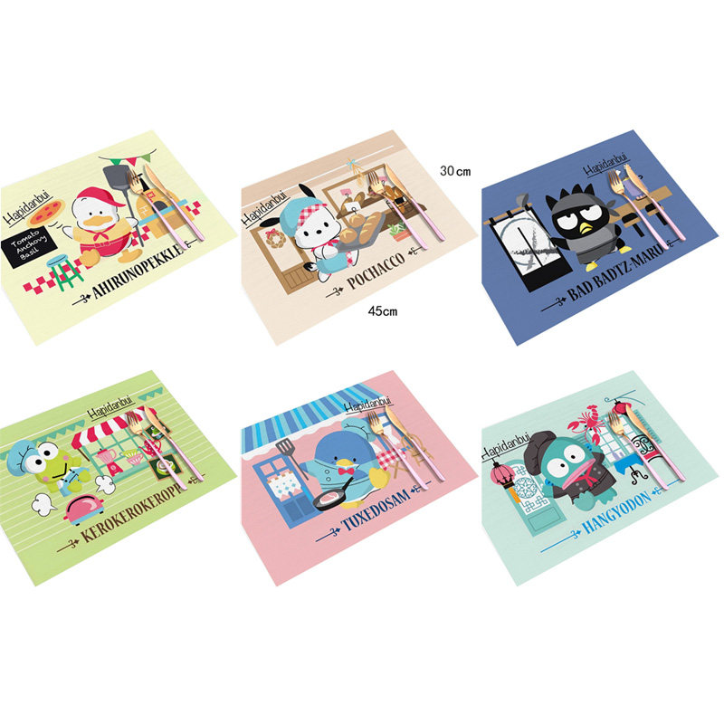 帕恰狗大眼蛙日式卡通编织斜纹餐盘隔热垫西餐碗餐桌pvc杯垫 餐垫,居家布艺,餐垫,淘宝优惠券,粉丝福利购,淘宝优惠卷