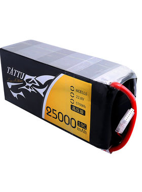 格氏TATTU高压25000mAh 10C 6S1P22.8V植保测绘无人机锂电池