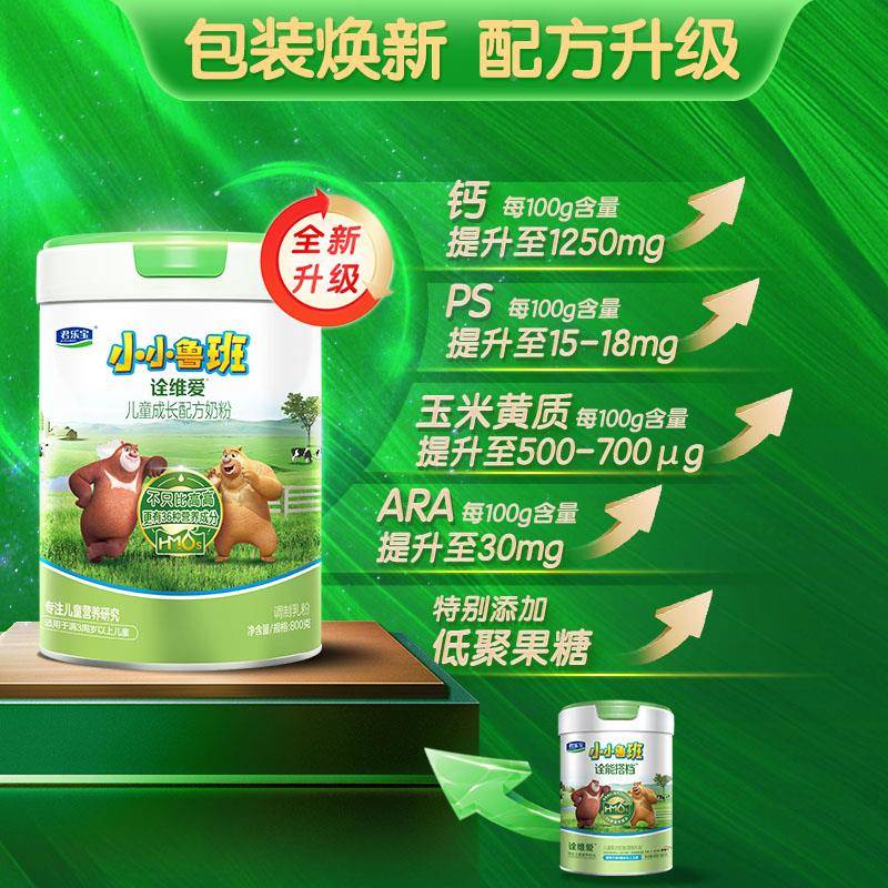 【能高手全创造营】君乐宝小小鲁班维爱含HM*Os4段奶粉8诠XBC00g3