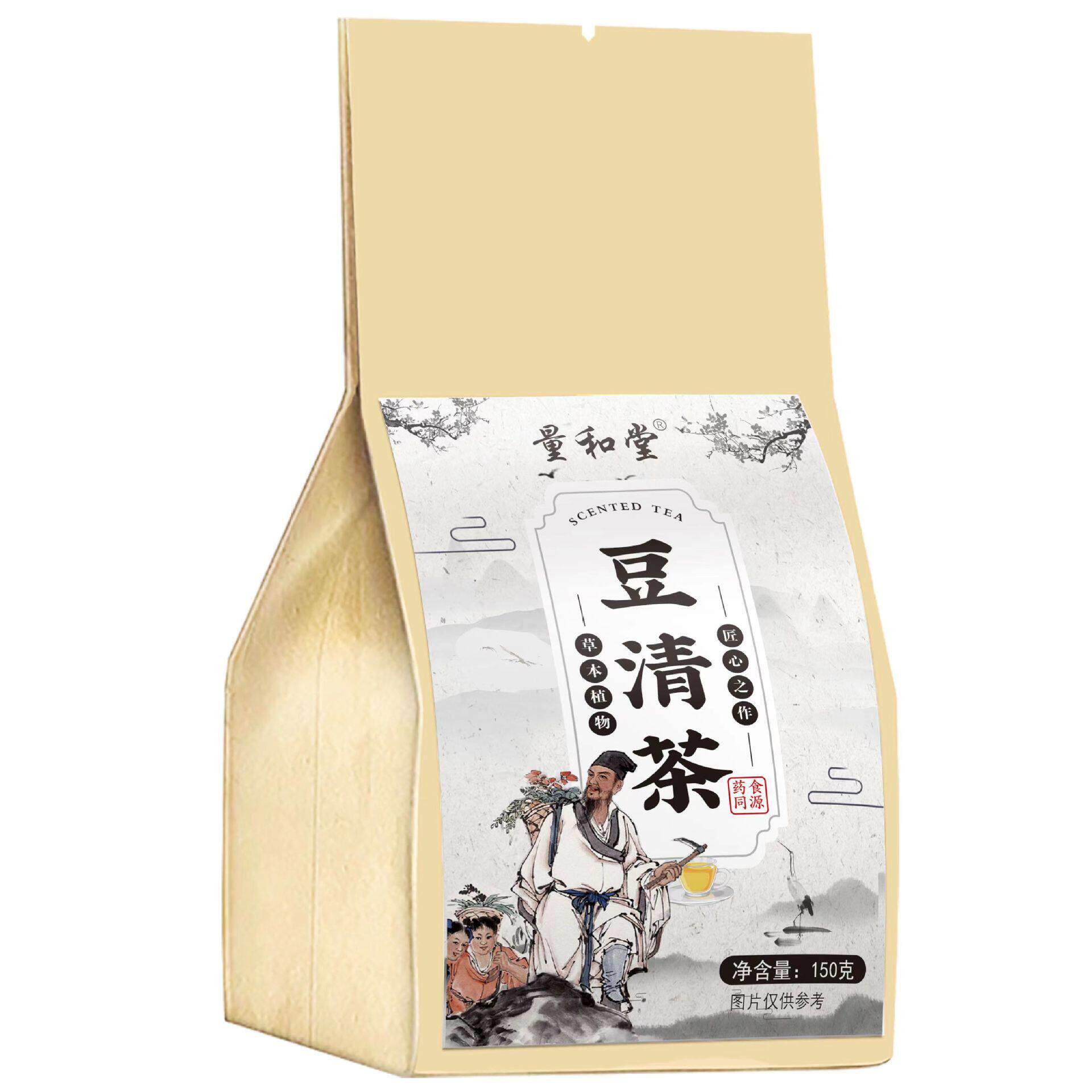 量堂豆皮清茶1和50g玫瑰WND百橘桑叶金银花正品合养生代用冲泡茶