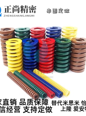 MISUMI米思米盘起 模具弹簧矩形SWL蓝色压簧TL6 8 10 12 14 16 18