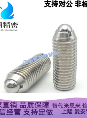 BSXL3/4/5/6/8/10/12/16加长型定位珠 不锈钢球头柱塞