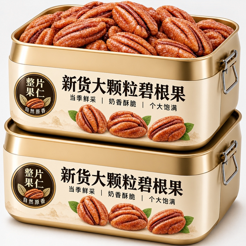 碧根果仁小包装烘焙原味免剥坚果炒货孕妇专用长寿果大颗粒奶油味