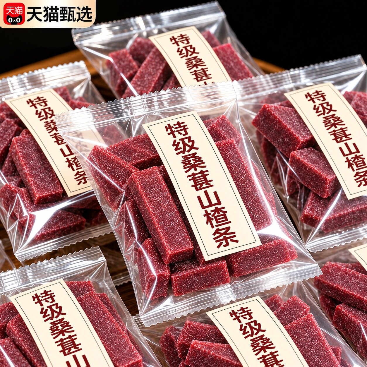 桑葚山楂条零食果脯片干官方旗舰店益生元搭陈皮六物果丹皮纯原味
