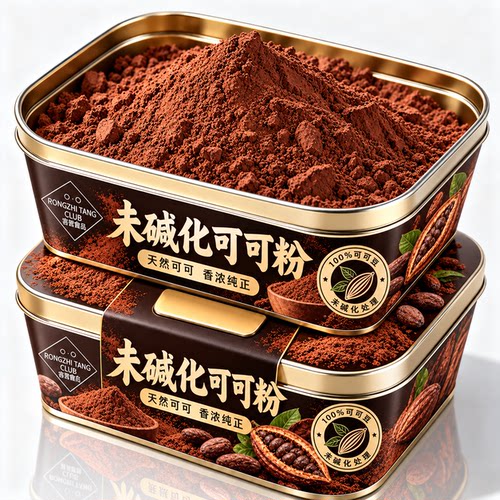 生可可粉未碱化纯天然代餐巧克力官方即冲即饮专用早餐烘焙旗舰店