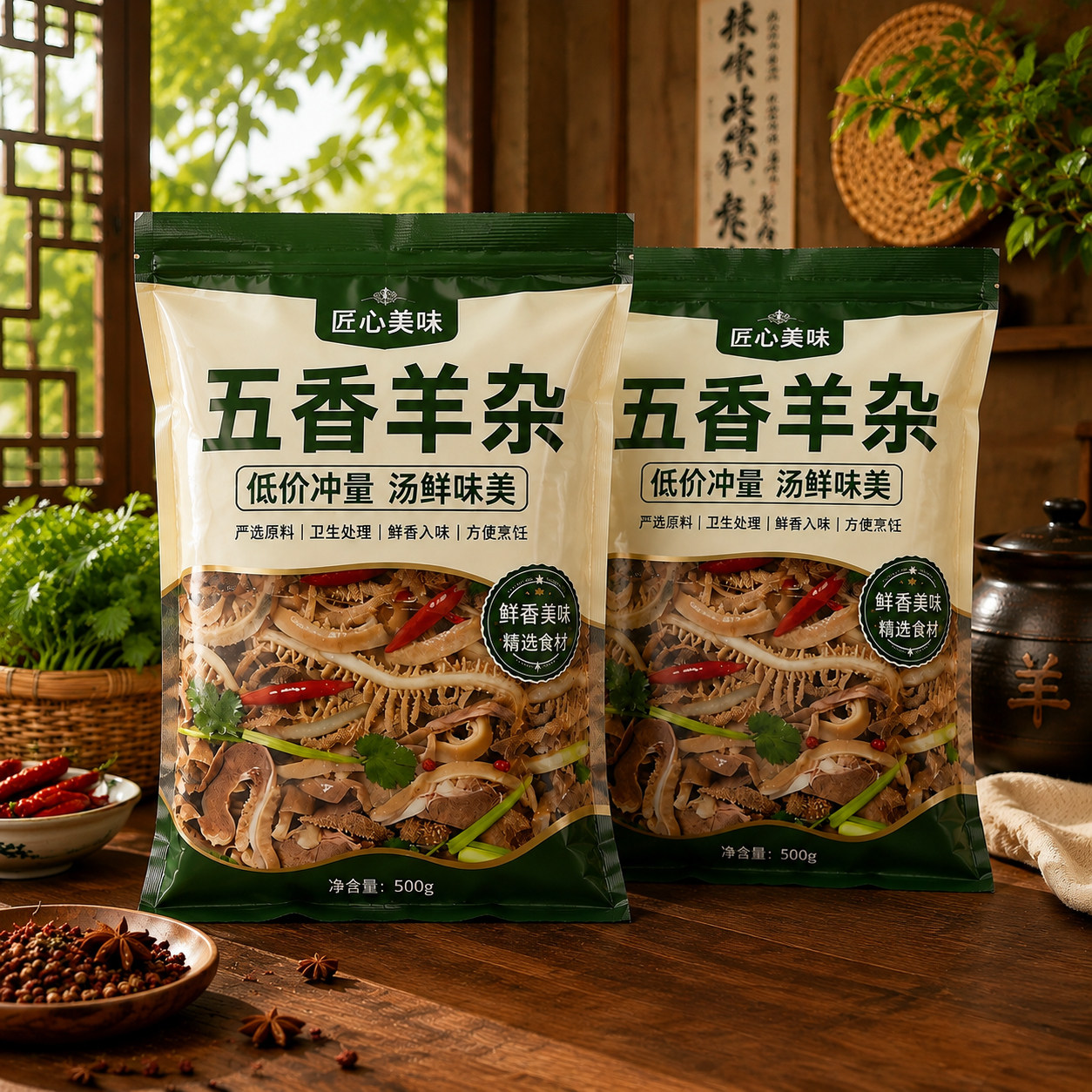 速食羊杂汤正宗内蒙古开袋即食无肝官方旗舰店整套全熟羊杂碎特产