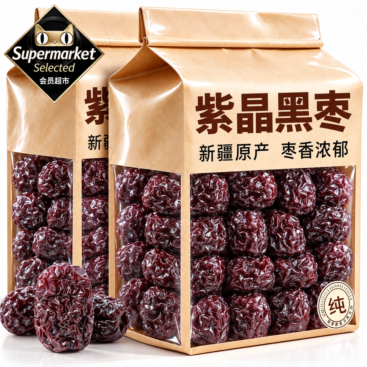 特级紫晶黑枣正品官方旗舰店新疆特产正宗紫晶枣野生大乌枣太行山