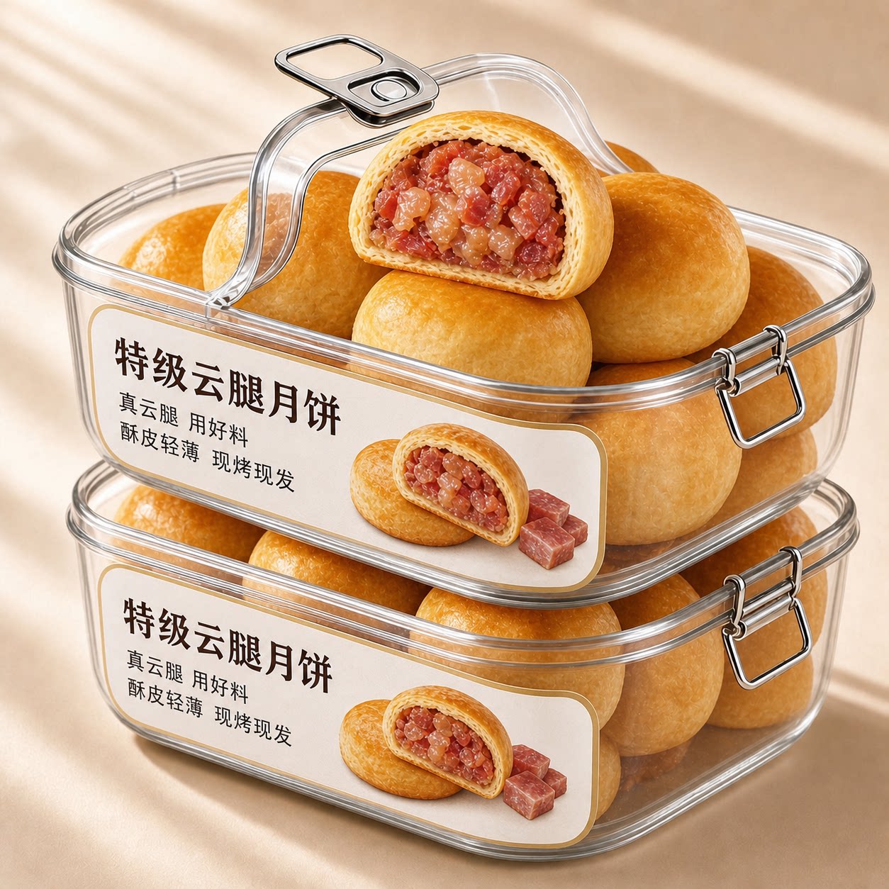 云腿月饼云南滇式特产老式纸包月饼送人中秋礼盒糕点官方旗舰店