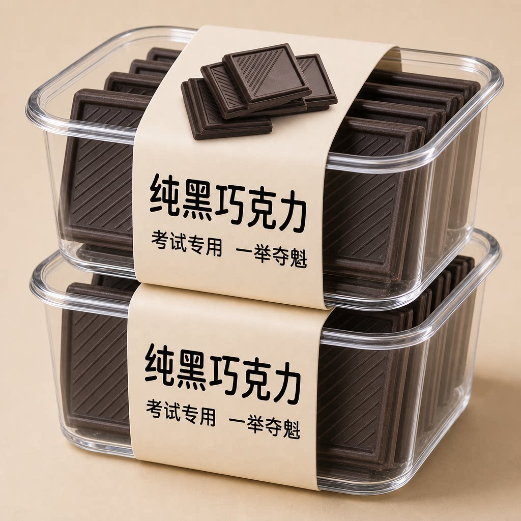 考试专用黑巧克力无糖低脂官方旗舰店纯可可黑巧克力百分之100纯图片