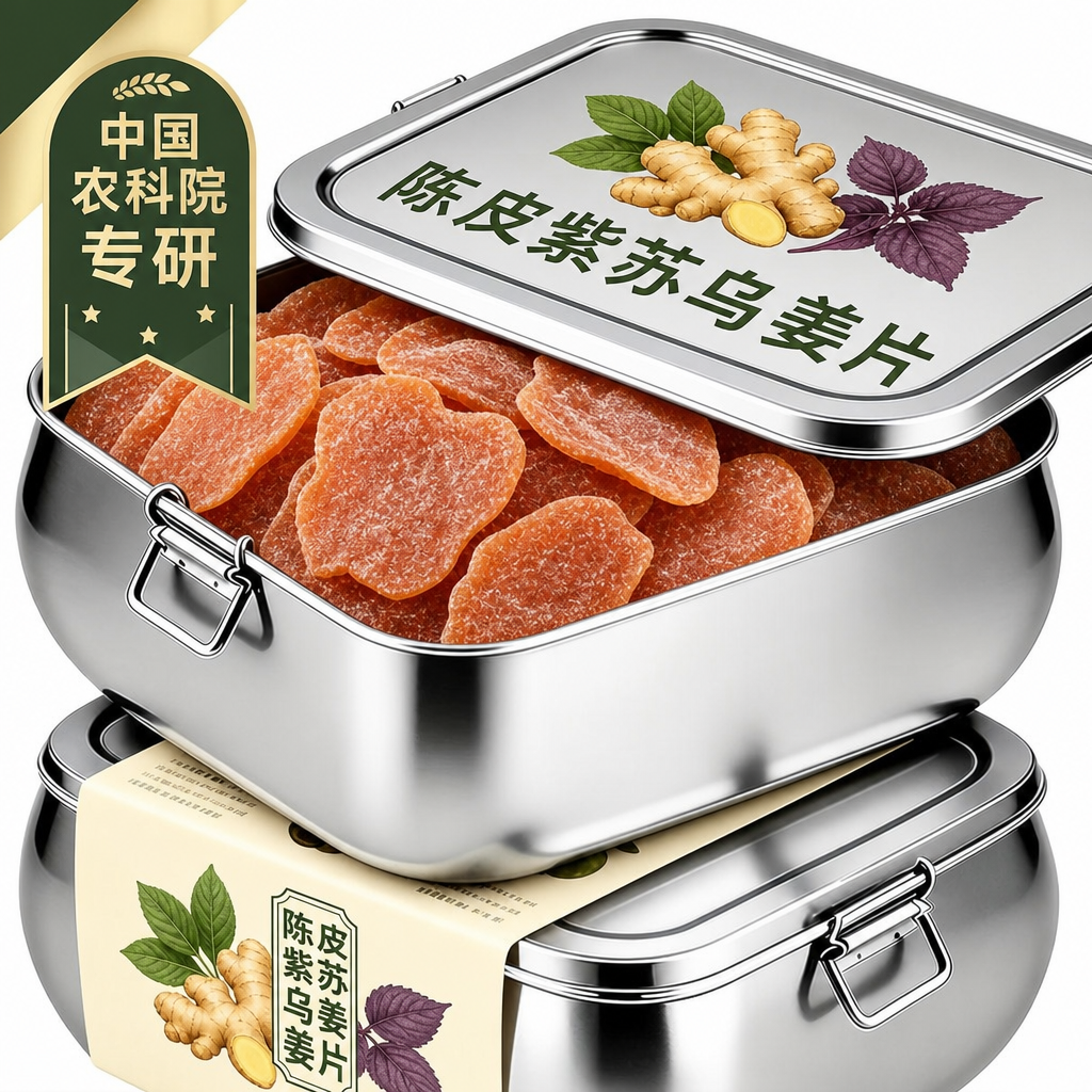 正宗陈皮紫苏乌姜片官方旗舰店正品无糖无添加纯手工即食祛驱寒湿