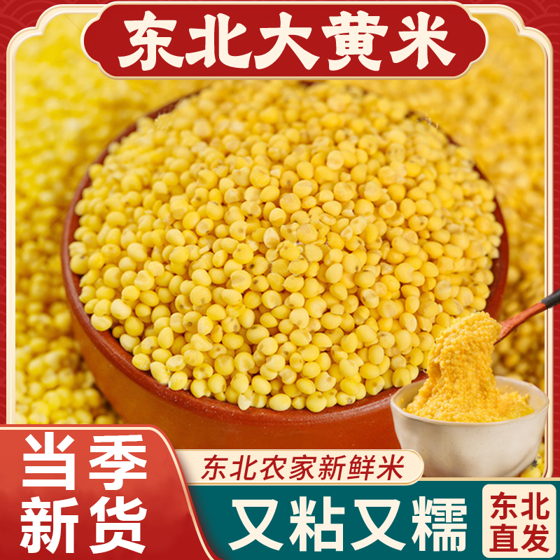 东北大黄米24年农家新米正宗糯小米锅巴粘米饭包粽子软杂粮旗舰店