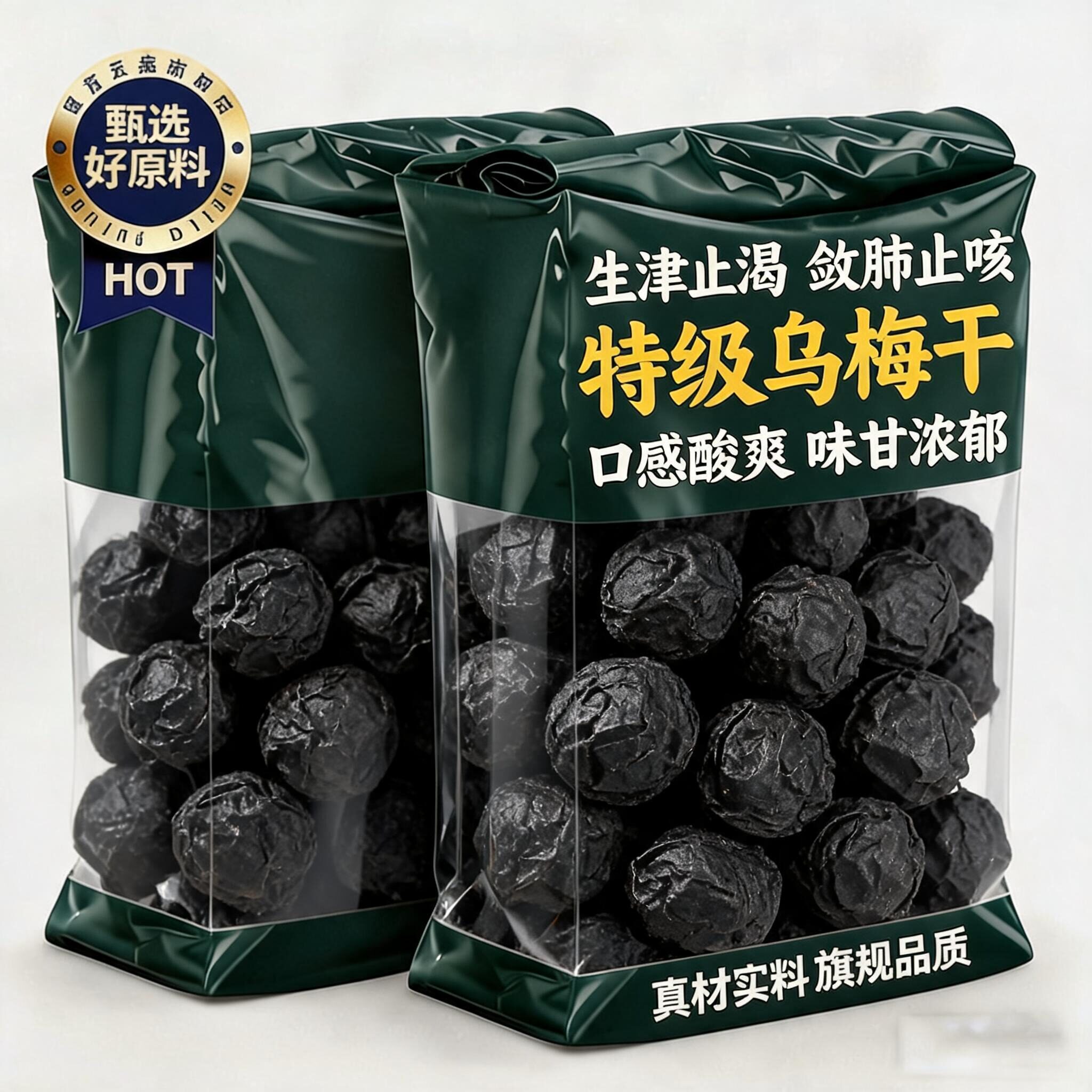 正宗新疆特级乌梅中药材酸梅汤专用官方旗舰店正品泡水煮汤可用