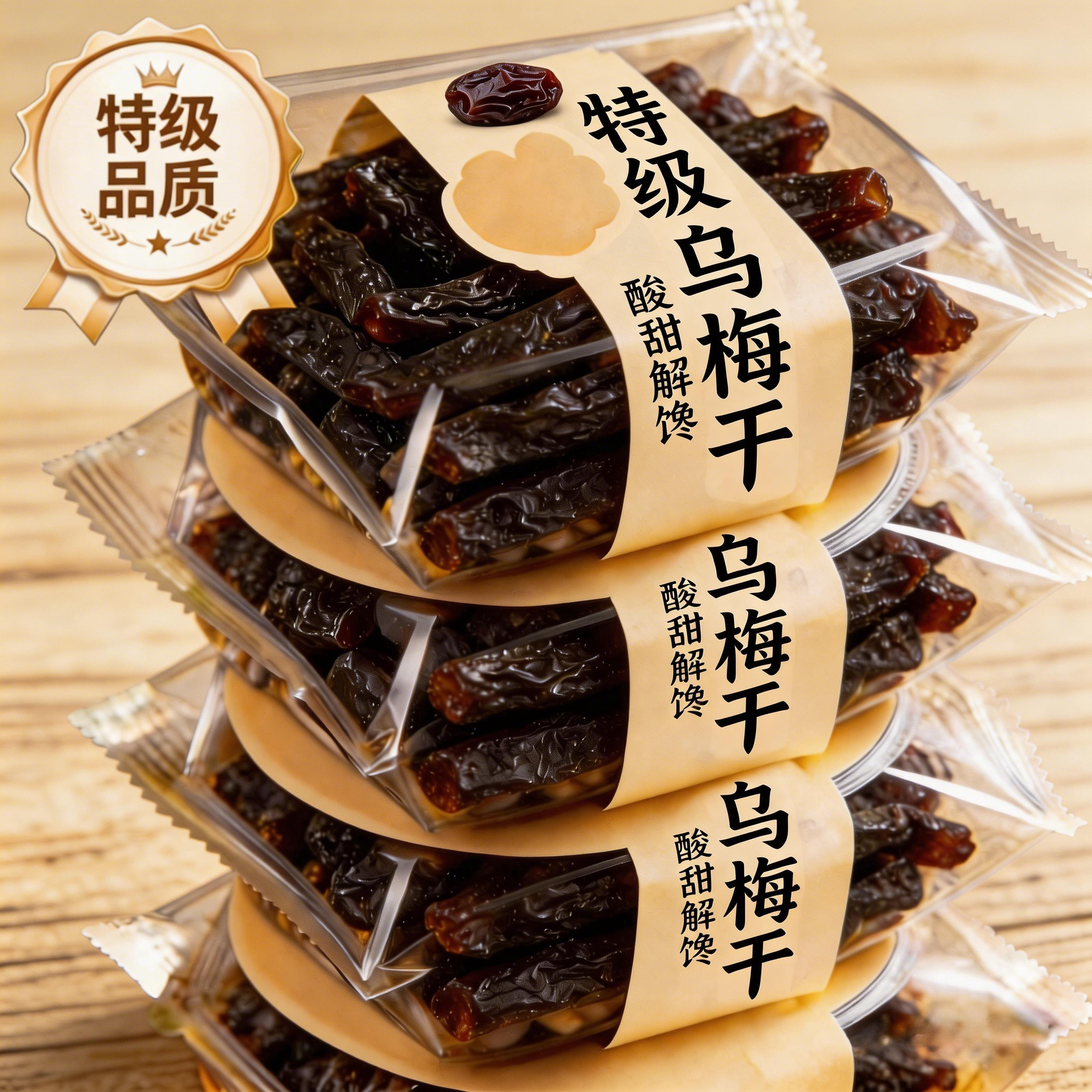 特级乌梅条水果店专用乌梅条夹番茄陈皮乌梅条干零食蜜饯果干0添