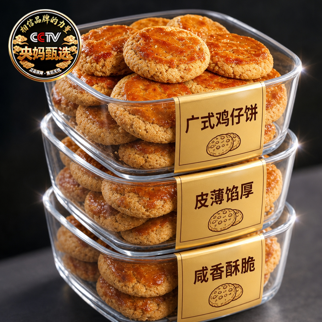 广州鸡仔饼正宗广东特产老字号陈皮南乳咸味饼干小吃零食手工糕点