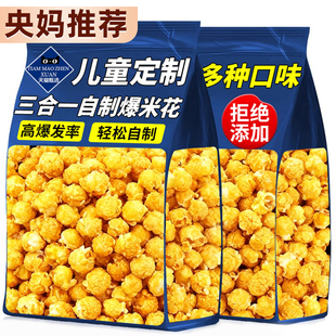 爆米花的玉米粒三合一玉米粒专用爆米花球形奶油焦糖自制老式家用