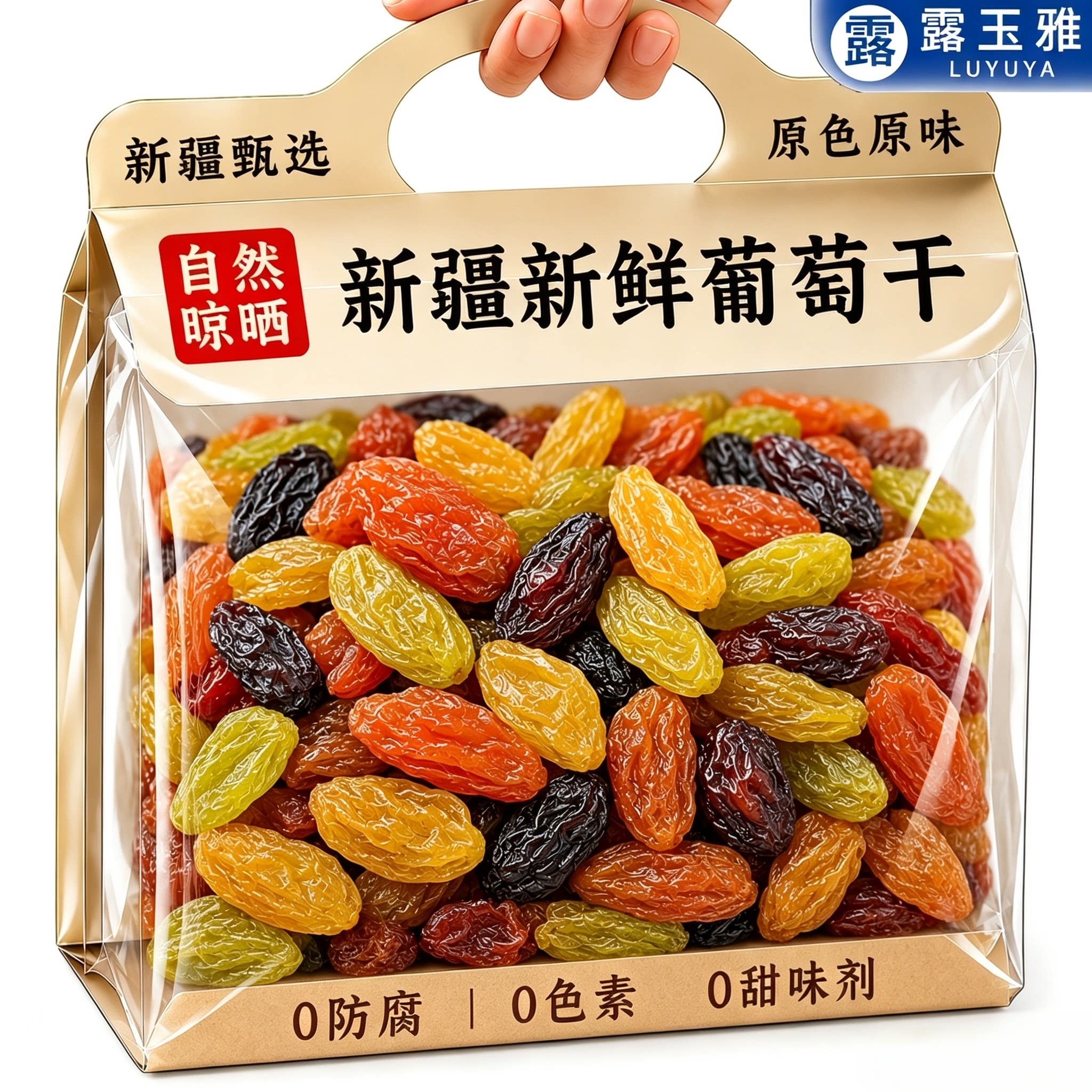 新疆三色葡萄干500g烘焙原料绿香妃葡萄干水果干办公室孕妇吃零食