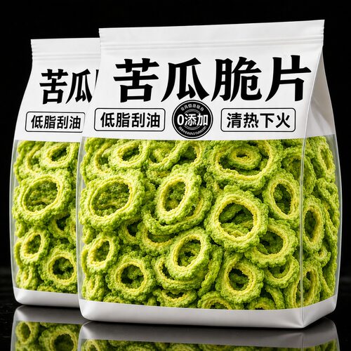 正宗苦瓜脆片即食无添加0蔗糖片干泡水喝中药材零食官方旗舰店品