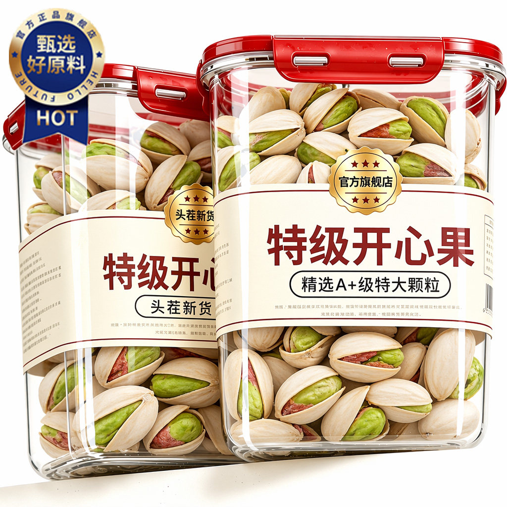 2026新货开心果官方旗舰店坚果原味无添加整箱果10斤散装孕妇批发