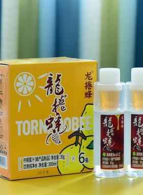 龙卷蜂柠檬蜂蜜水分离式0脂柠檬茶饮料便携饮料醒酒333ml*6瓶整箱