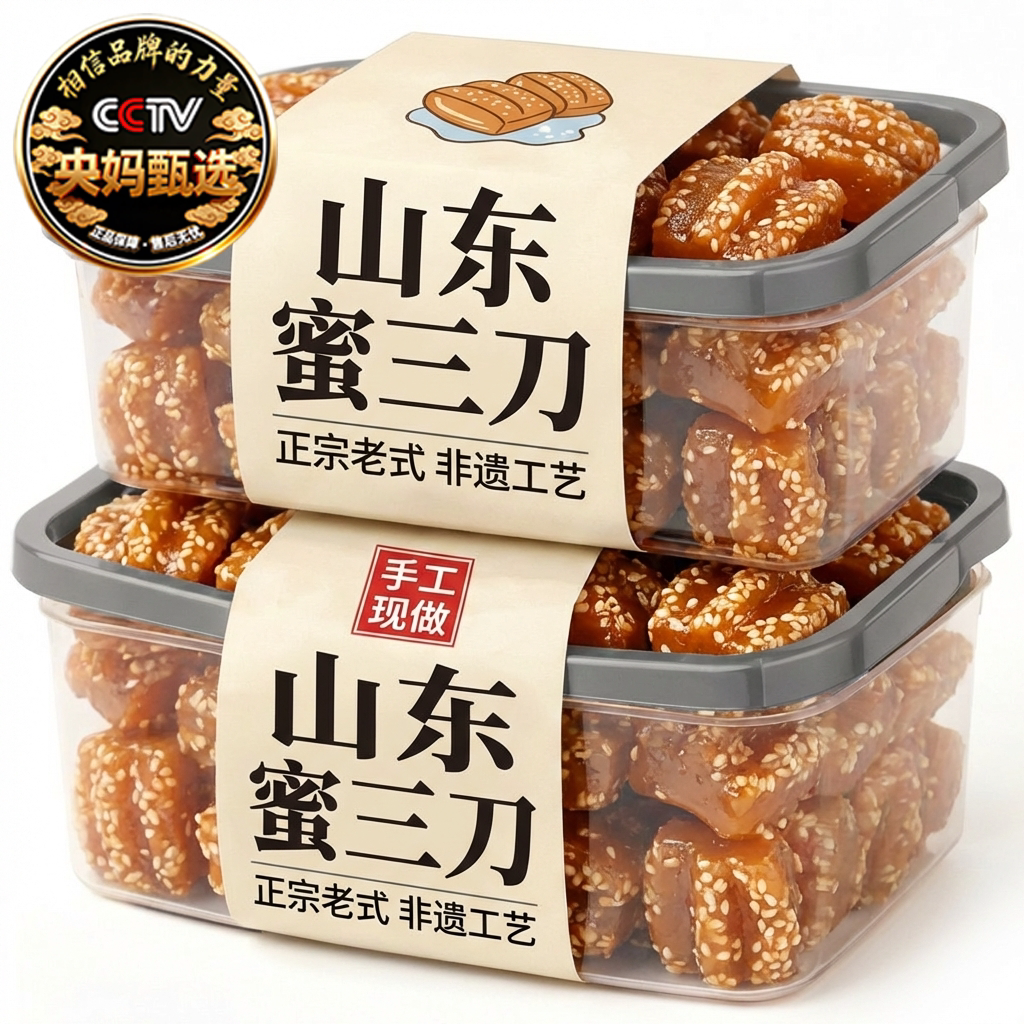 山东特产蜜三刀官方旗舰店正宗老式糕点甜点果子怀旧休闲零食小吃