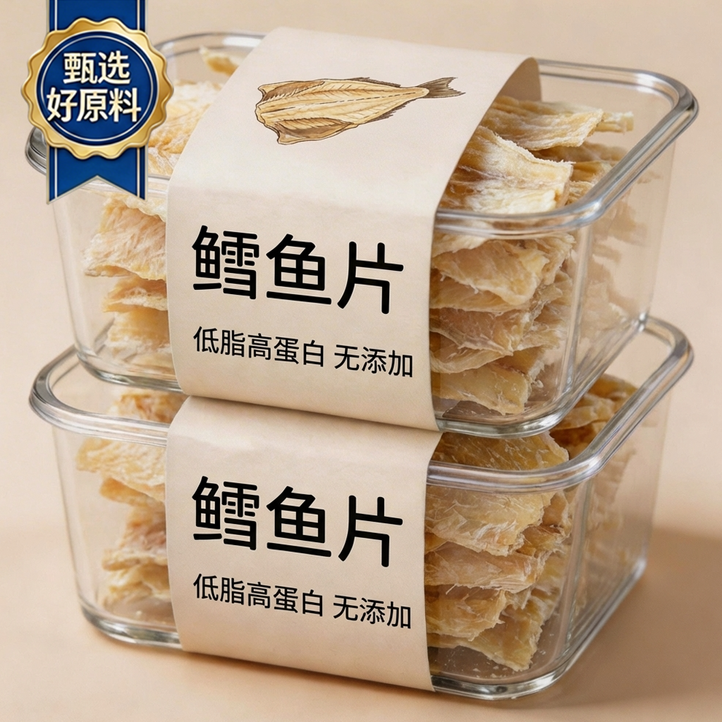 大连特产鳕鱼片官方旗舰店烤鱼片第一名孕妇无糖无淀粉无添加炭烤