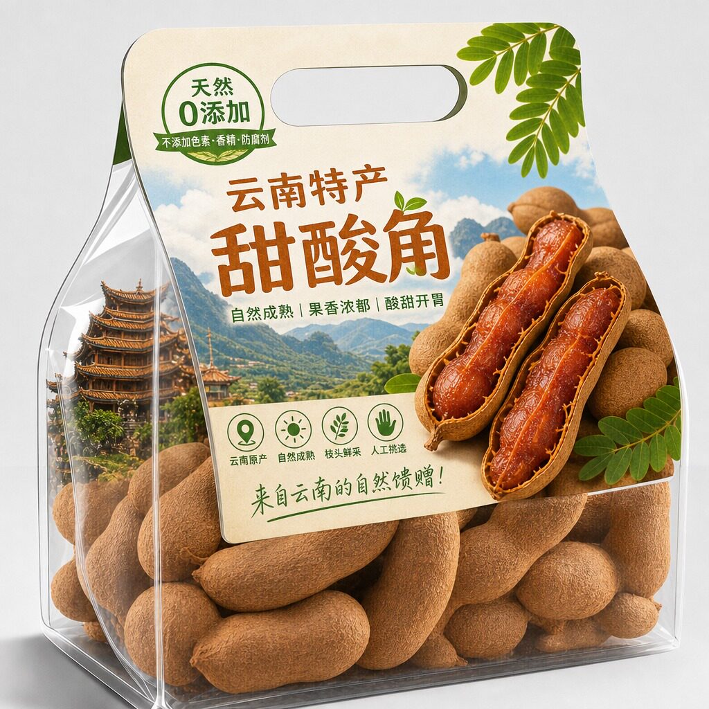 2026新货新鲜甜酸角云南特产旗舰店大果大甜角孕妇零酸枣糕罗望子
