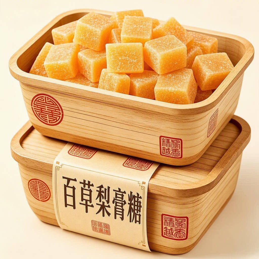 正宗百草梨膏糖官方旗舰店正品化痰止咳润肺传统手工秋梨膏润喉糖