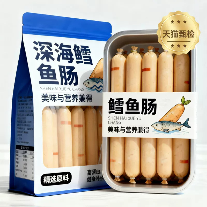鳕鱼肠宝宝儿童无添加官方旗舰店深海鱼肠儿健康营养鱼肉肠婴儿食