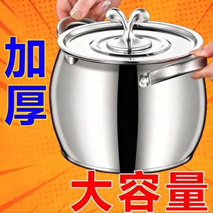 特厚5斤不锈钢猪油罐食品级家用耐高温带盖大容量密封盆厨房油缸