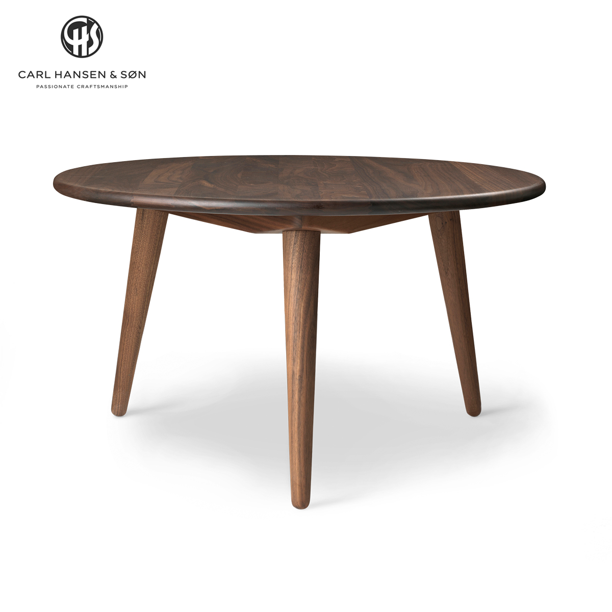 【原装正品】 丹麦 Carl Hansen CH008 | 圆形实木咖啡桌大师设计