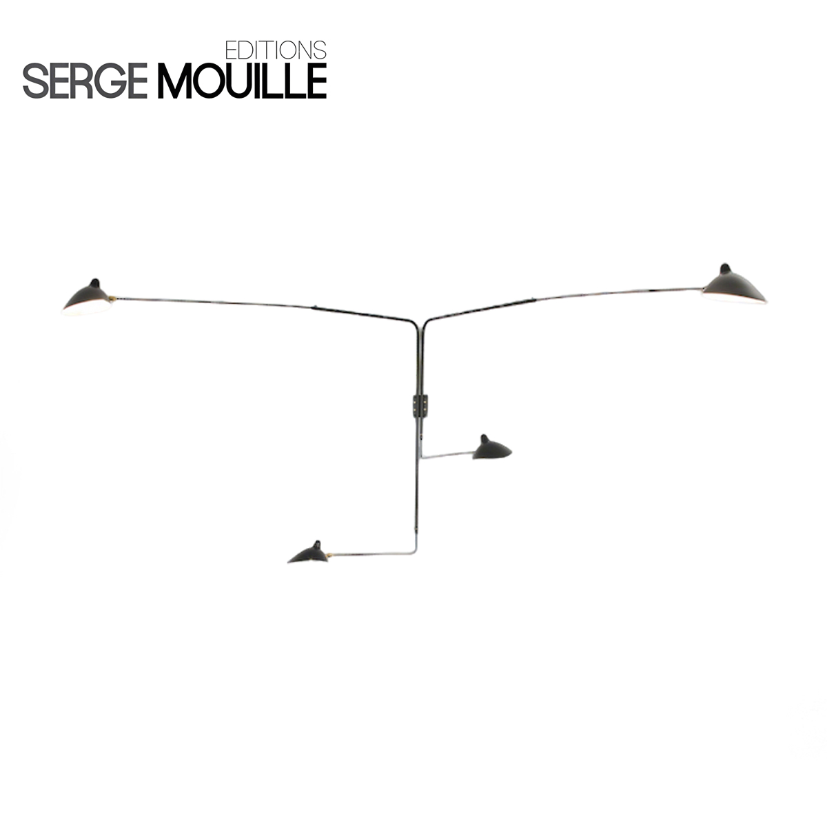 【原装正品】 法国 Serge Mouille| Wall lamp 4 arms 壁灯四直臂