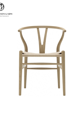 【原装正品】Wishbone Chair| CarlHansen经典Y椅CH24丹麦叉骨椅