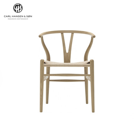 【原装正品】Wishbone Chair| CarlHansen经典Y椅CH24丹麦叉骨椅