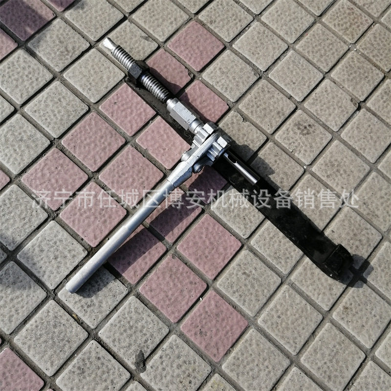 小型道轨钻眼机 铁塔安装补钻钻孔用手扳钻 手摇挤孔机 钢轨钻孔