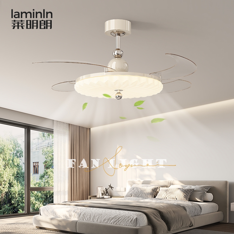 风扇灯现代简约新款卧室吊灯大风
