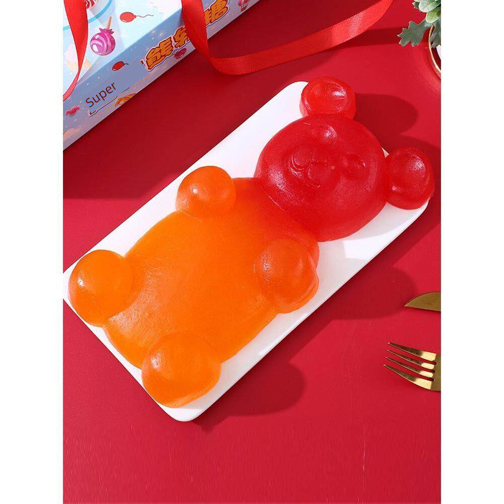 巨大qq糖大巨型超章红鱼HTT八爪鱼糖网巨型小熊软糖超大棒软棒糖