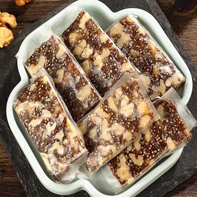 芽志彬传核桃软糖贵州统特产紫苏味IAF核桃罗牛皮麦糖纯手工怀旧