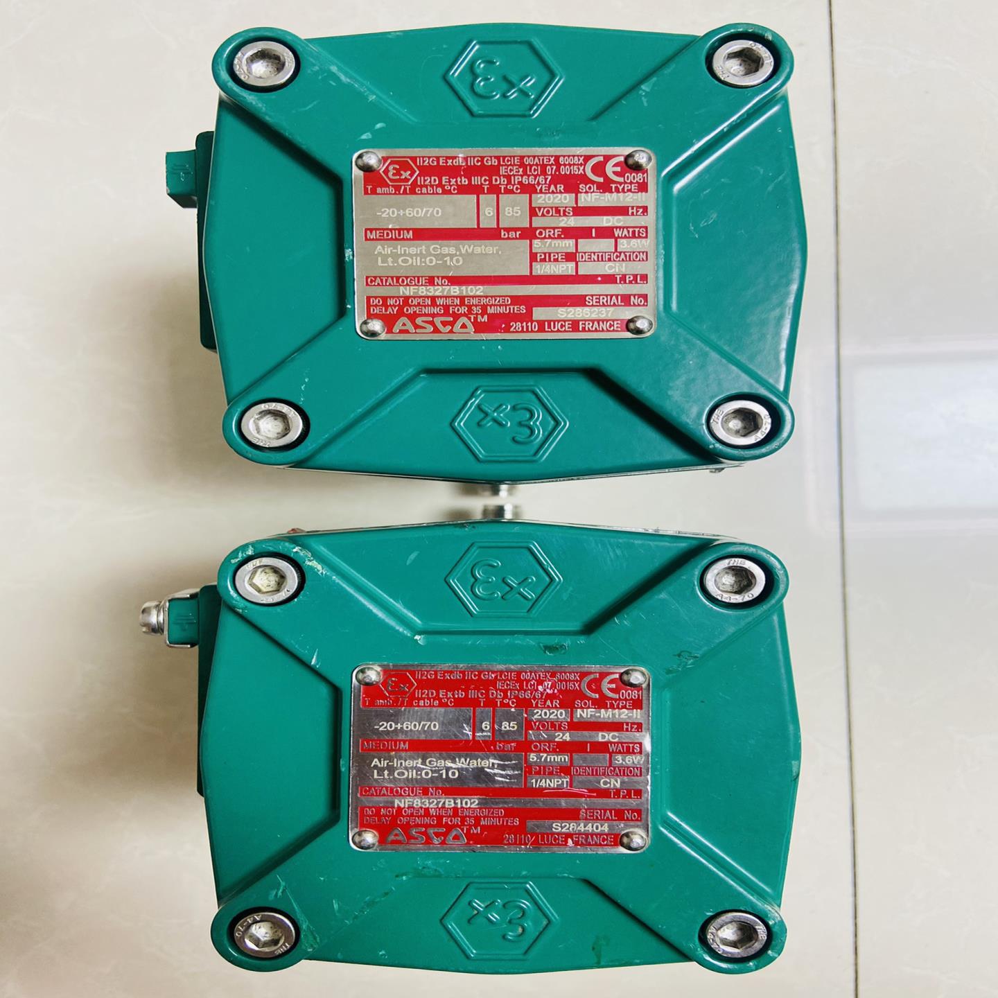 ASCO原装正品不锈钢防爆电磁阀型号WSNF8327B102