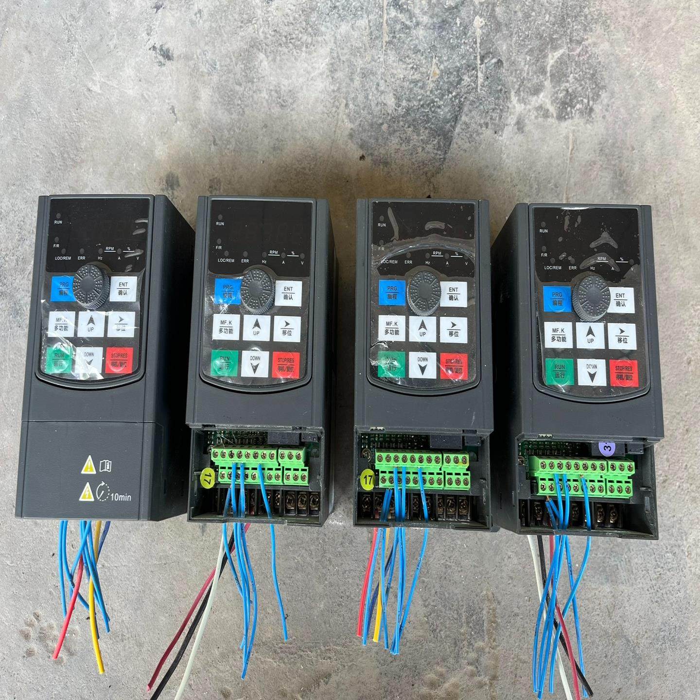 PER，变频器，1.5KW共计3个，2.2KW共计1个，