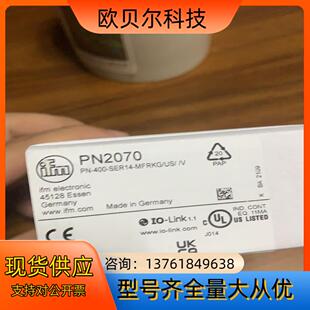 易福门压力传感器 PN2070 模拟量输出！量程0到400B