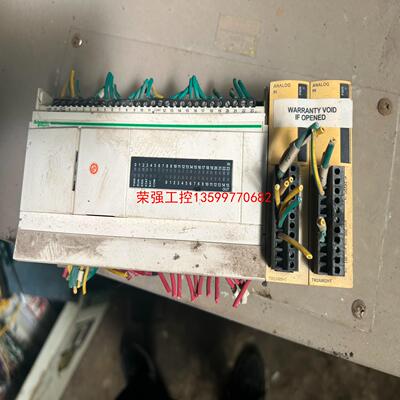 【荣强工控】拆机施耐德PLC , TWDLCAA40DRF，带模块tm2