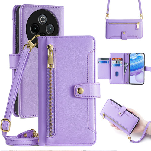 vivoy35真皮斜挎翻盖式手机壳