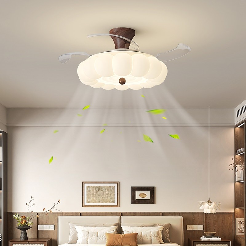 法式中古风卧室风扇灯新中式胡桃电风扇灯木色泡泡吊扇灯餐厅一体,家装灯饰光源,餐厅/卧室/书房吸顶灯,淘宝优惠券,粉丝福利购,淘宝优惠卷